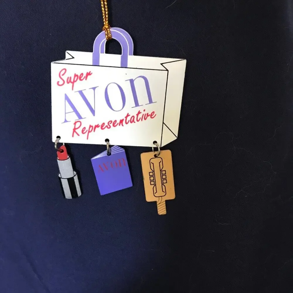 Vintage AVON Super Representative Christmas Ornament